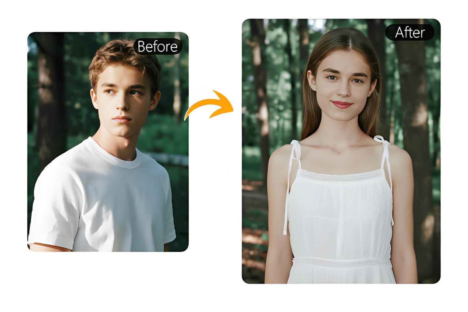 Explore a New Side of You with AI Gender Swap